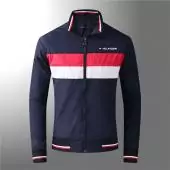 giacca tommy nouvelle collection zip 1675 bleu